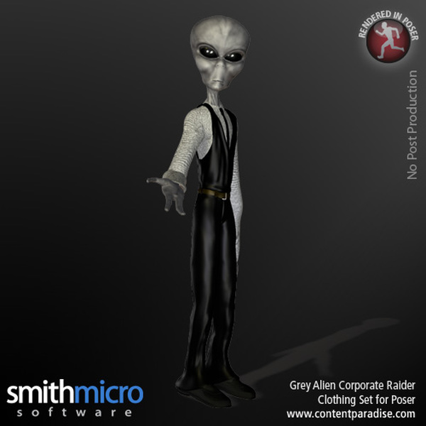 Grey Alien Corporate Raider by N/A