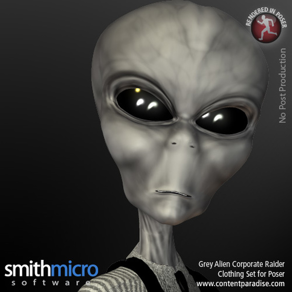 Grey Alien Corporate Raider by N/A