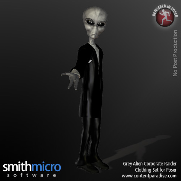 Grey Alien Corporate Raider by N/A