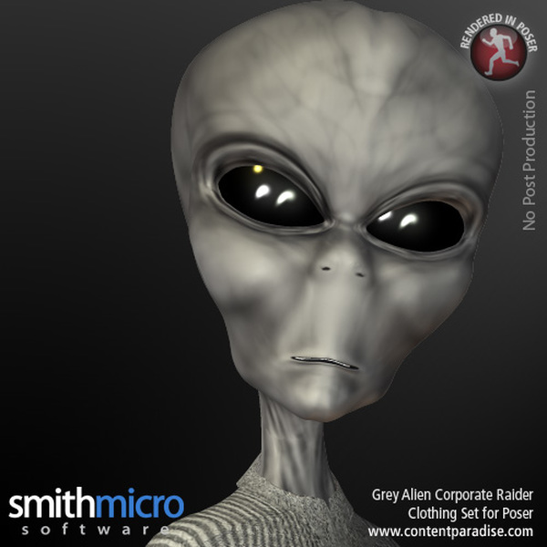Grey Alien Corporate Raider by N/A