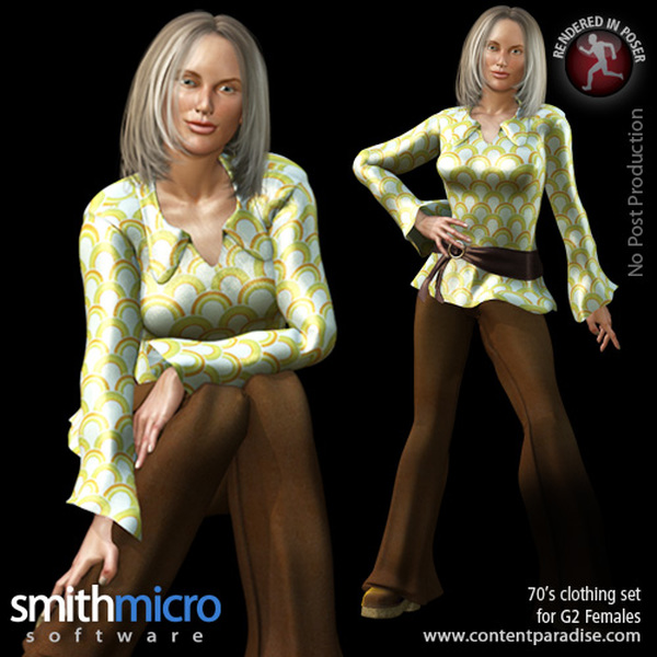 70's Clothing for G2 Figures (Time Travel Series) by N/A