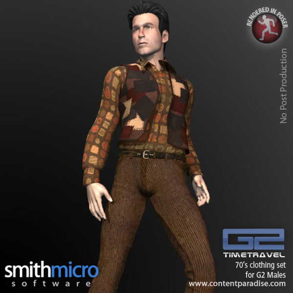 70's Clothing for G2 Figures (Time Travel Series) by N/A