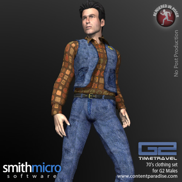 70's Clothing for G2 Figures (Time Travel Series) by N/A
