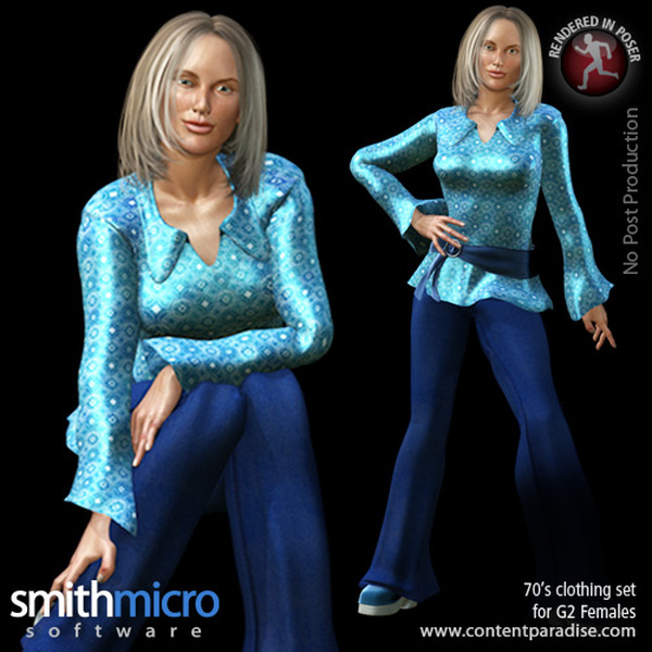 70's Clothing for G2 Figures (Time Travel Series) by N/A