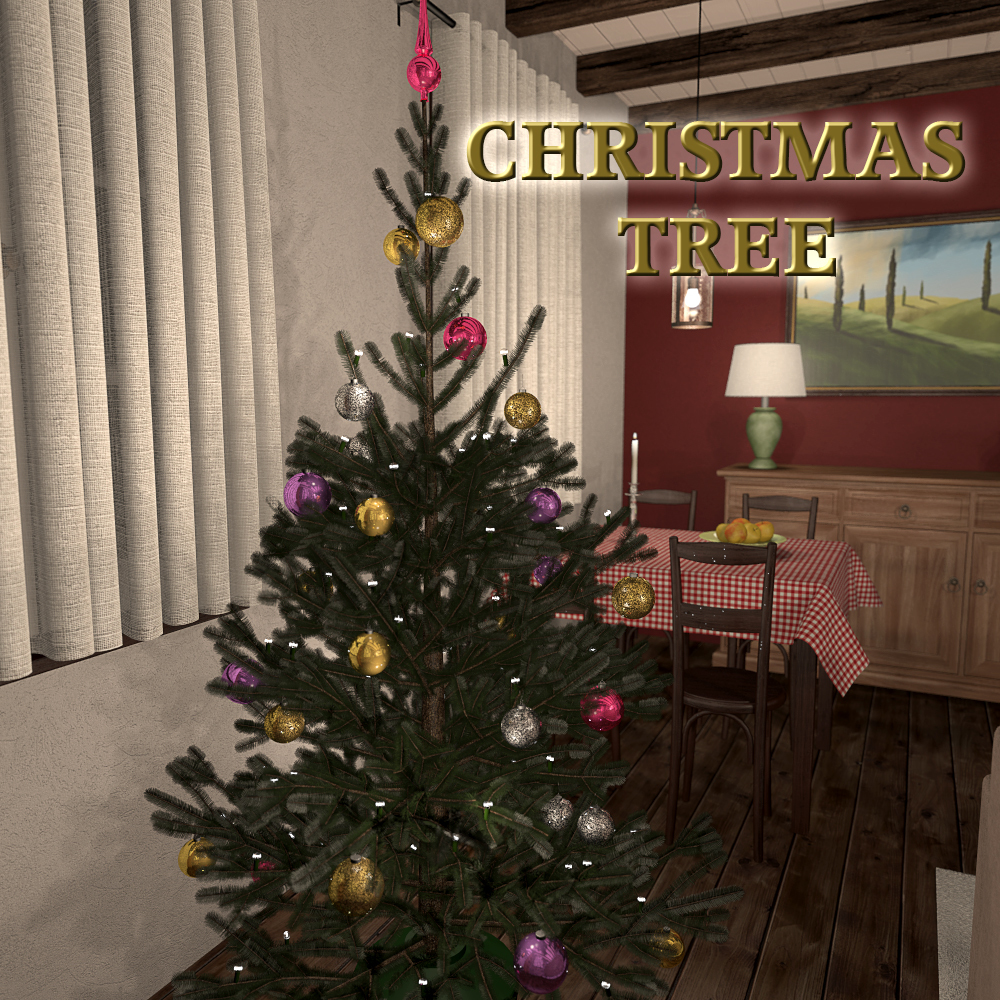 Christmas tree for Poser by N/A