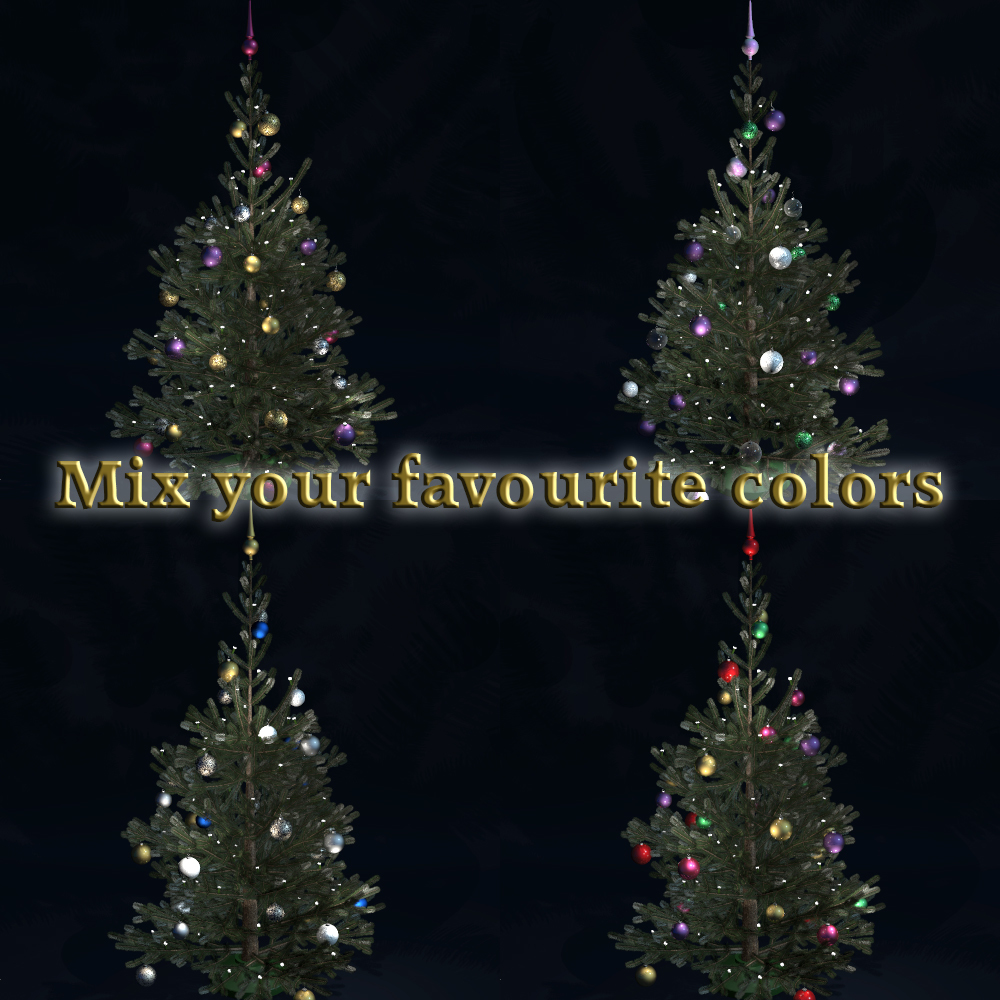 Christmas tree for Poser by N/A