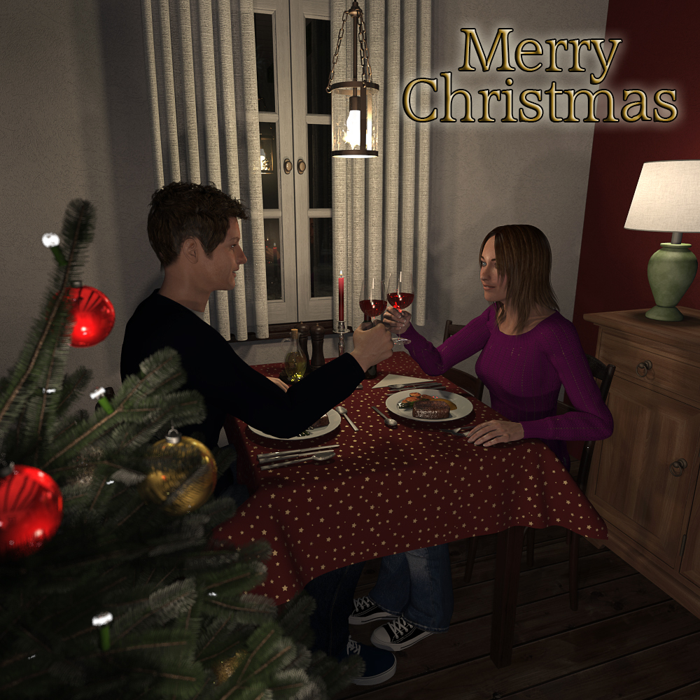 Christmas tree for Poser by N/A
