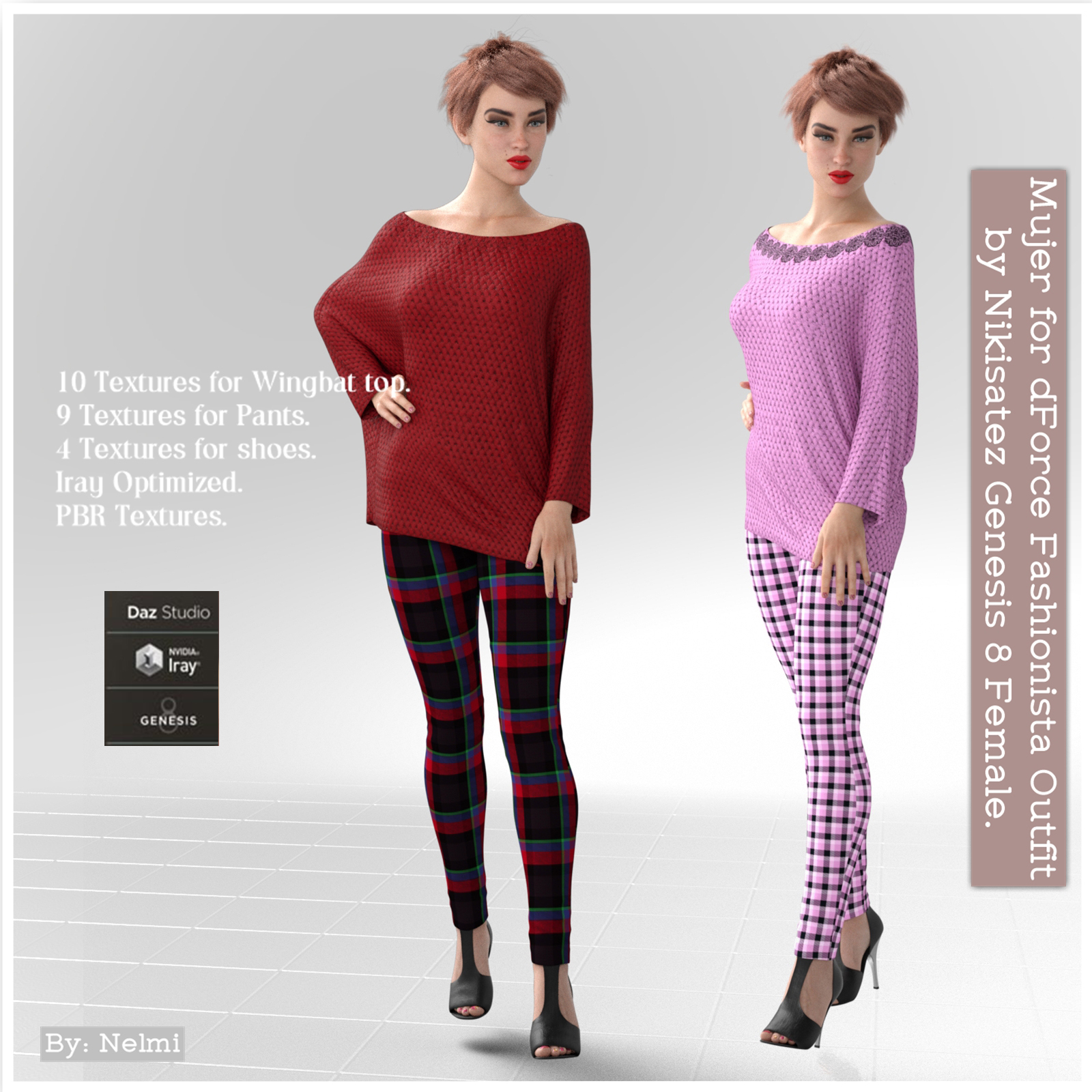 Mujer for dforce Fashionista Outfit for Genesis 8 Females by N/A