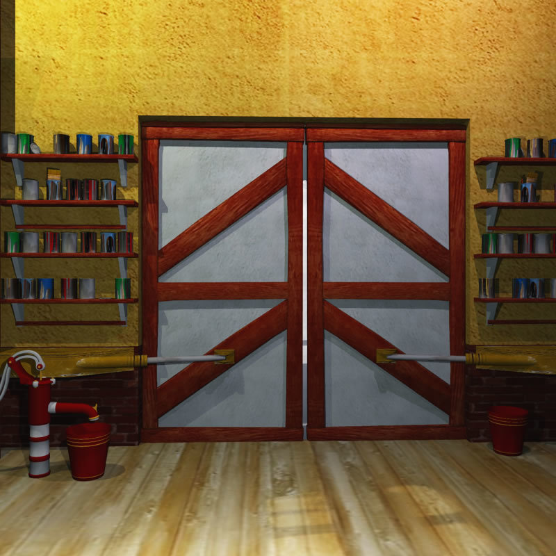 Santa Sleigh Garage and Launch Pad  for Poser by N/A