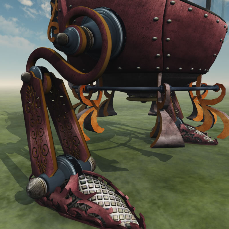 MB Toon Steampunk Mech Bot for Poser by N/A