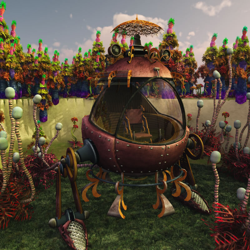 MB Toon Steampunk Mech Bot for Poser by N/A