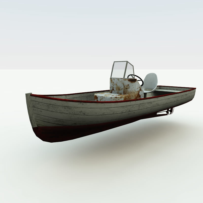 Net Rack and Gillnetter Boat for Poser by N/A