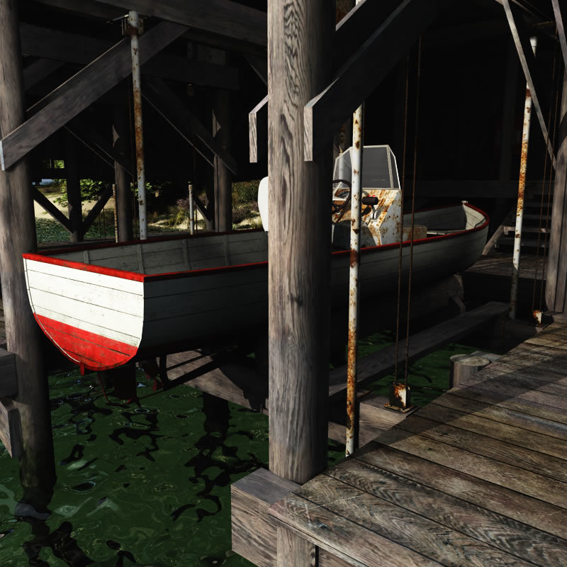Net Rack and Gillnetter Boat for Poser by N/A
