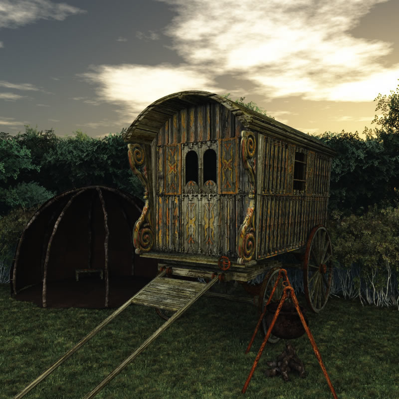 Gypsy Wagon and Camp for Bryce by N/A