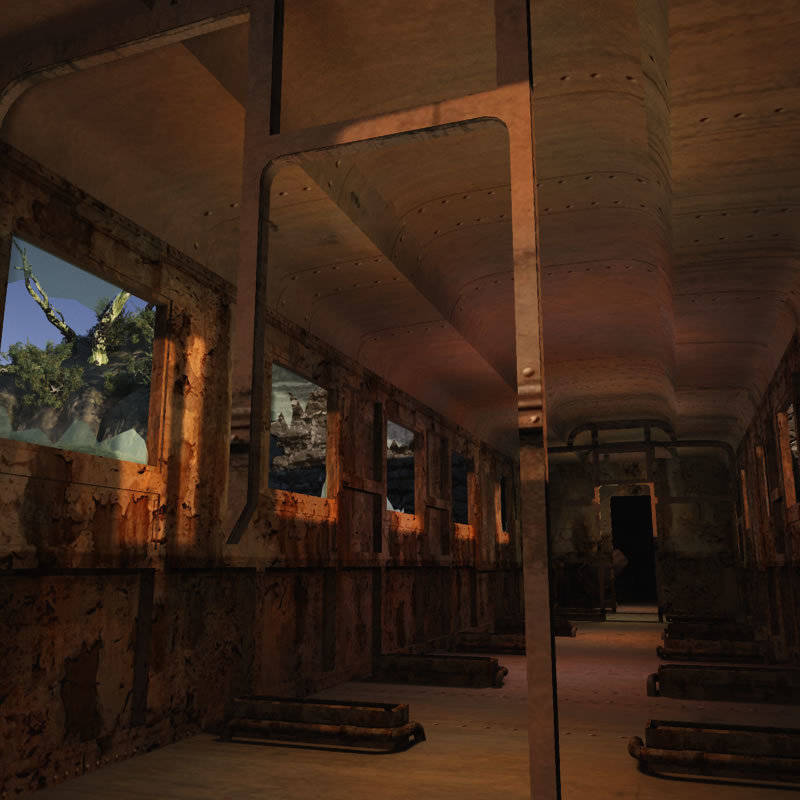 Abandoned Train Car for Blender by N/A