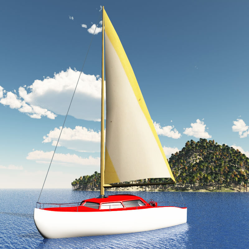 TB Toon Yacht for Poser by N/A