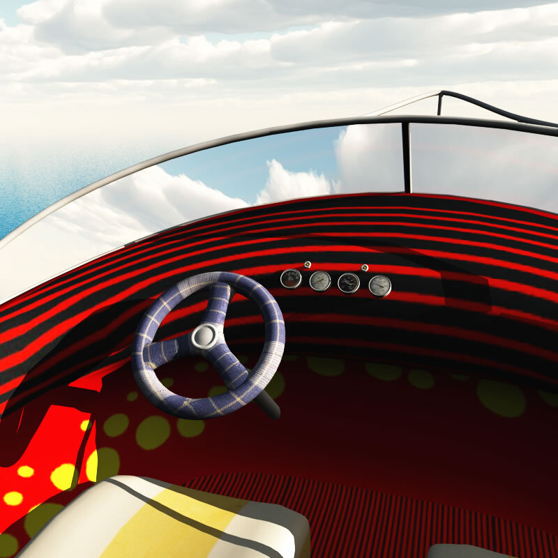 TB Toon Speed Boat for Poser by N/A