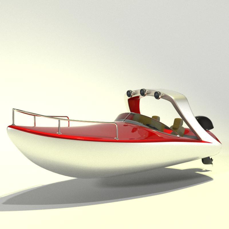 TB Toon Speed Boat for Poser by N/A