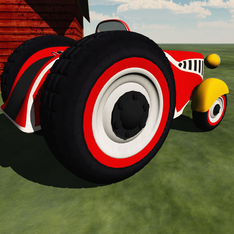 TB Tractor and Barn for Poser by N/A