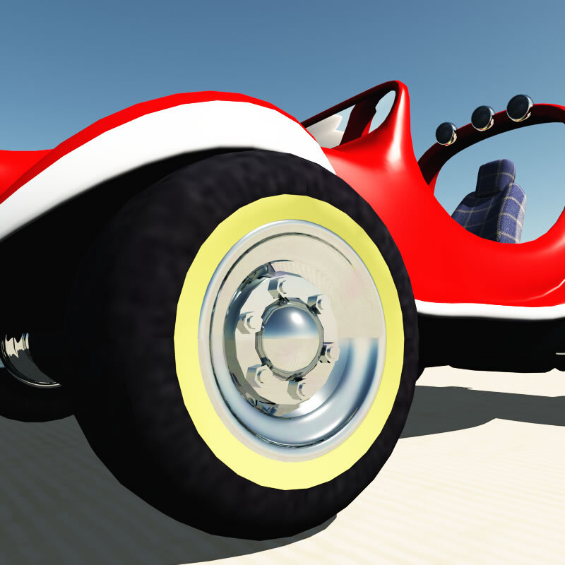 TB Toon Dune Buggy for Poser by N/A