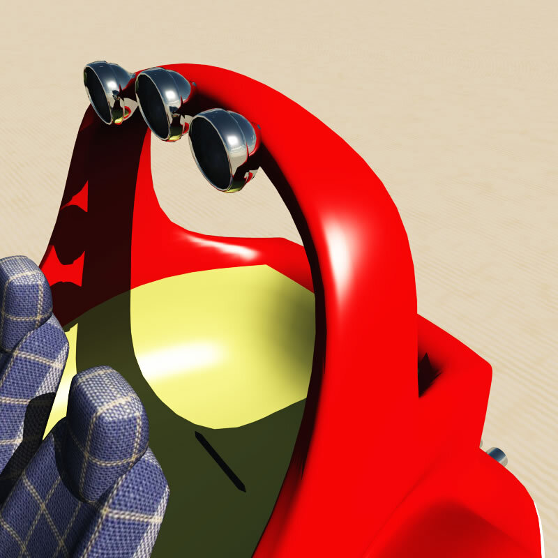 TB Toon Dune Buggy for Poser by N/A