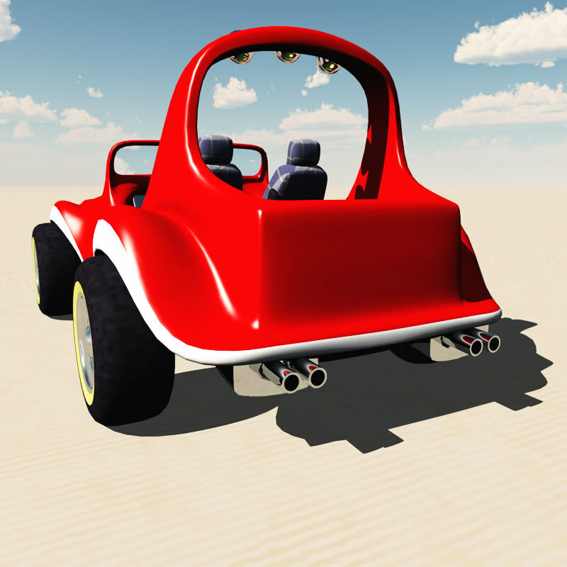 TB Toon Dune Buggy for Poser by N/A