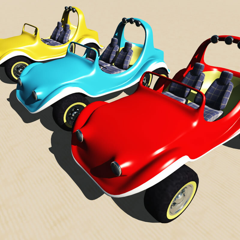 TB Toon Dune Buggy for Poser by N/A