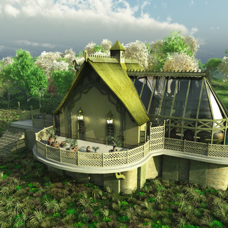 Elven Village Woodshape for Bryce by N/A