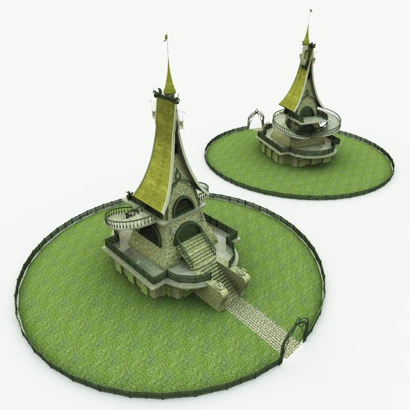 Elven Stable for Poser by N/A