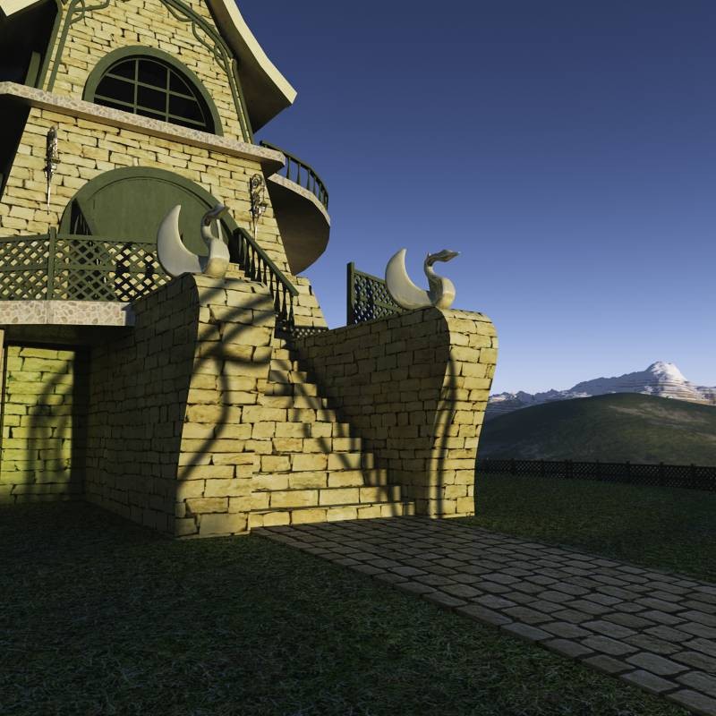 Elven Stable for Poser by N/A