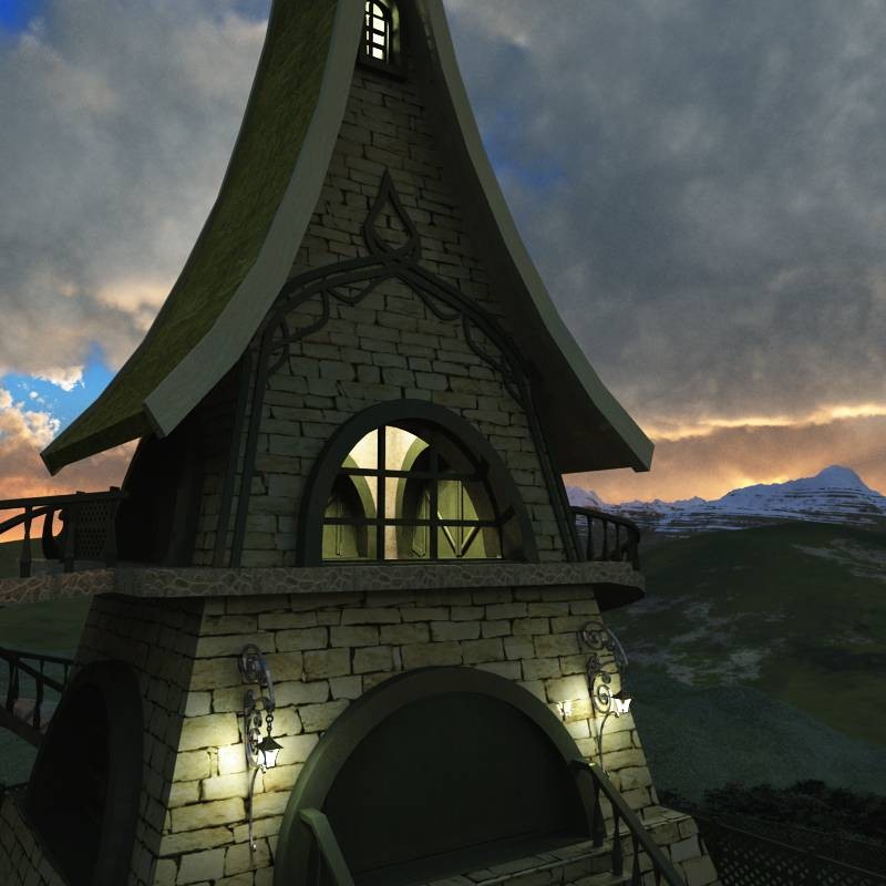 Elven Stable for Poser by N/A
