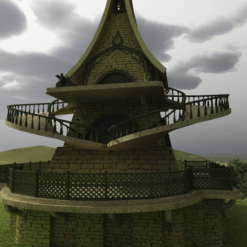Elven Stable for Poser by N/A
