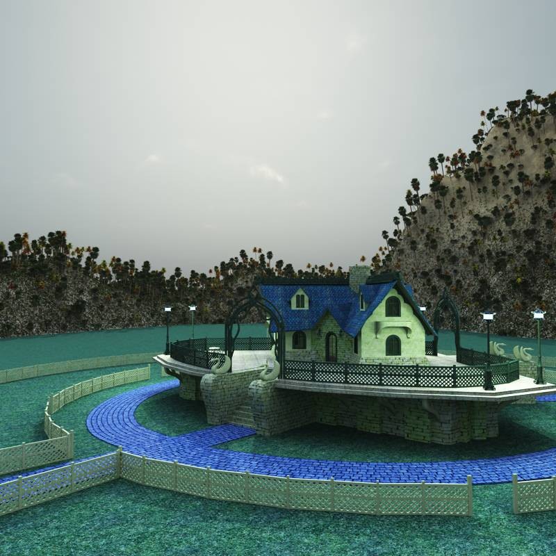 Elven Cottage for Poser by N/A