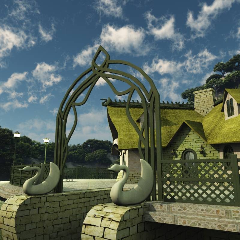 Elven Cottage for Poser by N/A