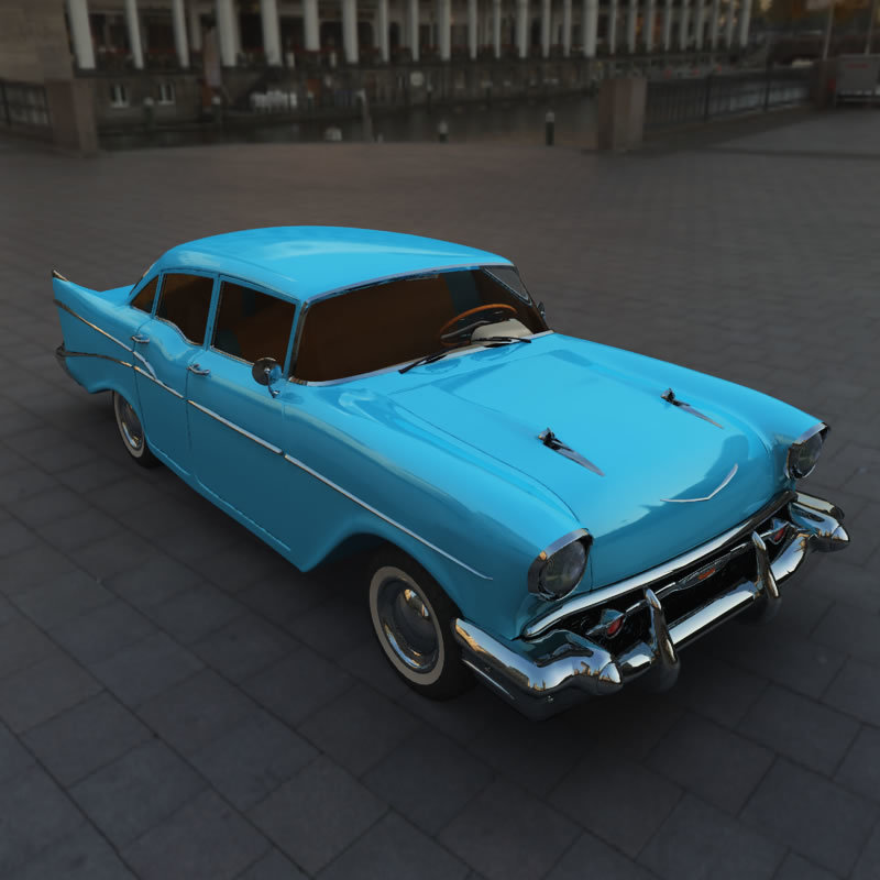 1950s Bel Air Police Car and Stock Car for Poser by N/A
