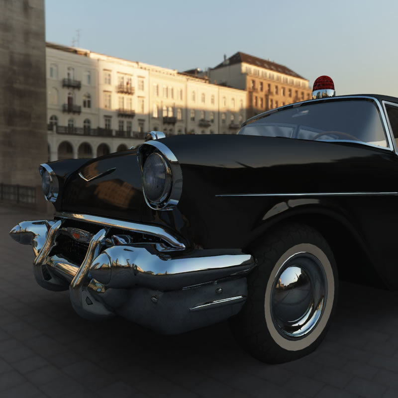 1950s Bel Air Police Car and Stock Car for Poser by N/A