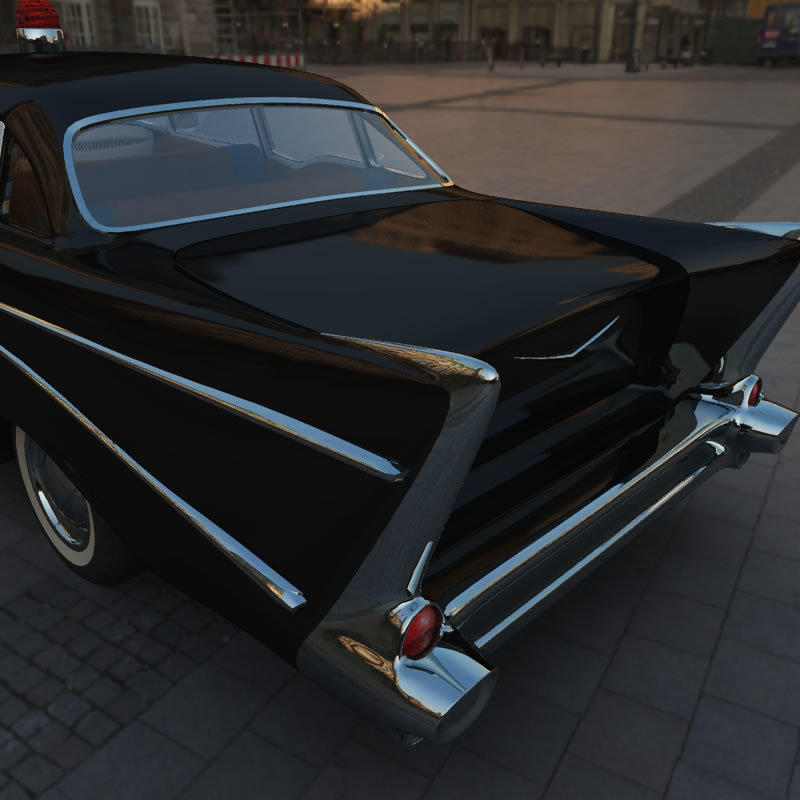 1950s Bel Air Police Car and Stock Car for Poser by N/A