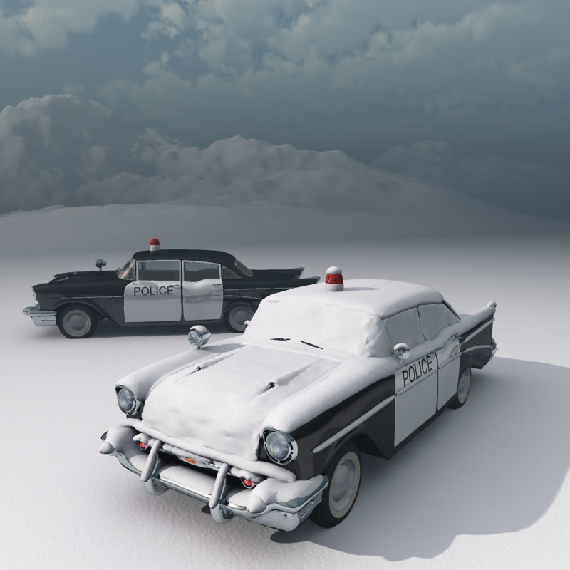 1950s Bel Air Police Car and Stock Car for Poser by N/A