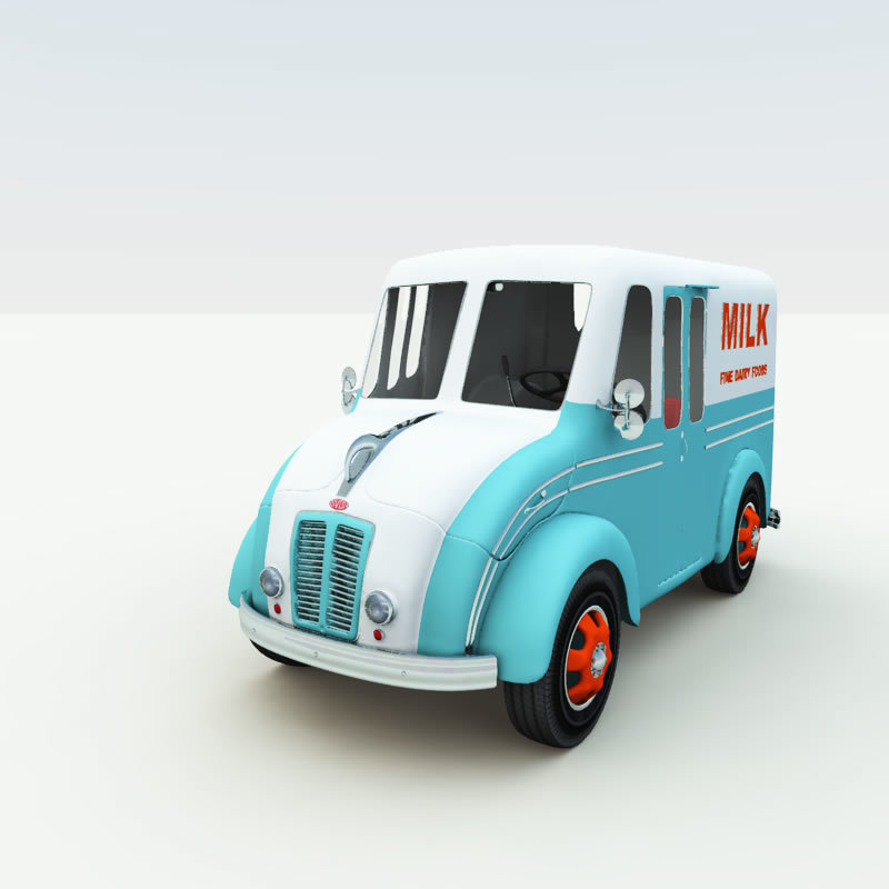 1950s DivCo Milk  Truck for Poser by N/A