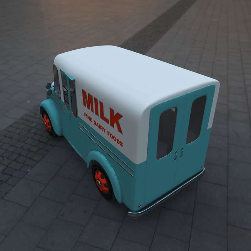 1950s DivCo Milk  Truck for Poser by N/A