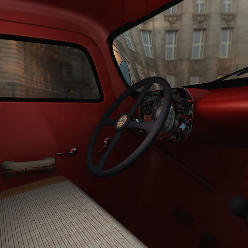 1950s Vintage Fire Truck for Poser by N/A