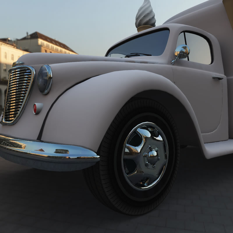 1950s Ice Cream Truck for Poser by N/A