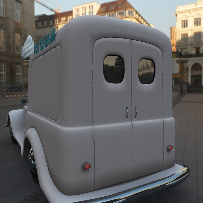 1950s Ice Cream Truck for Poser by N/A