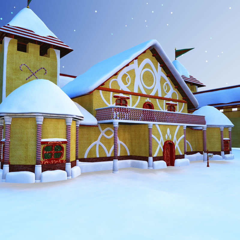 Santa's Cottage for Poser by N/A