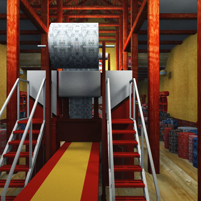 North Pole Wrapping Factory for Poser by N/A