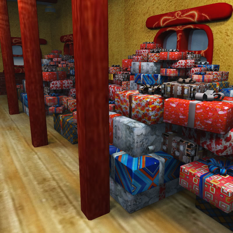North Pole Wrapping Factory for Poser by N/A