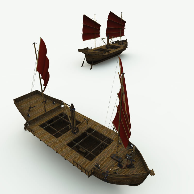 Orc Merchant Ship for Poser by N/A