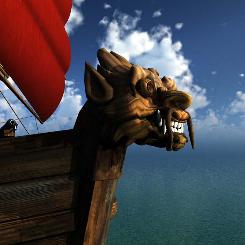 Orc Merchant Ship for Poser by N/A