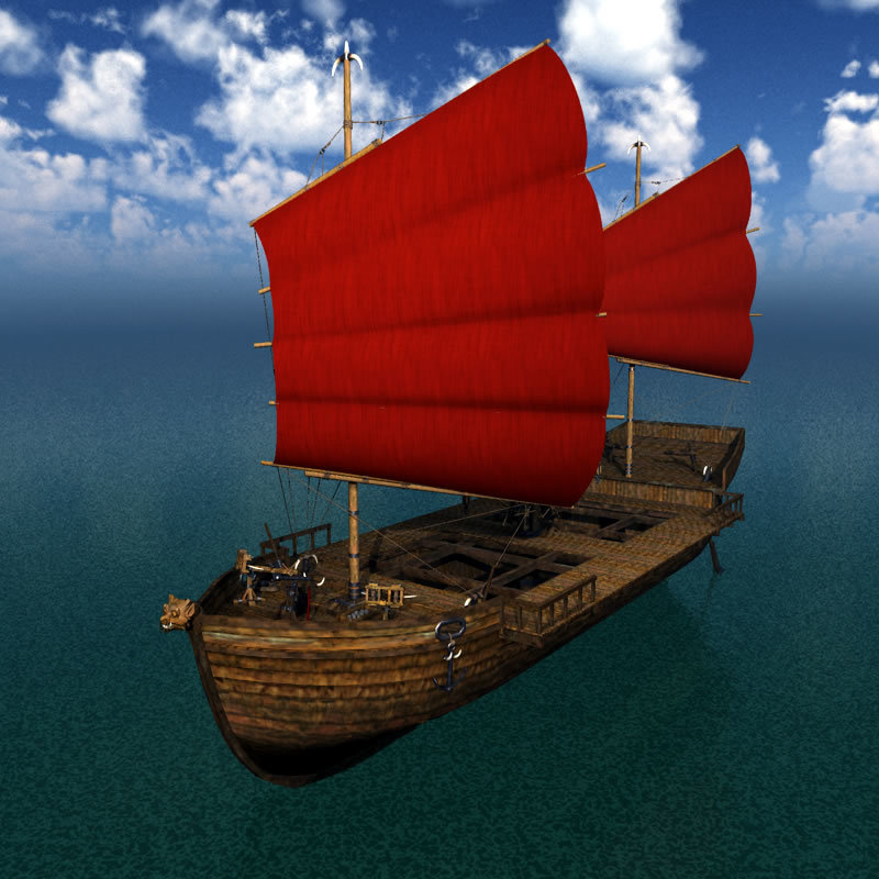 Orc Merchant Ship for Poser by N/A
