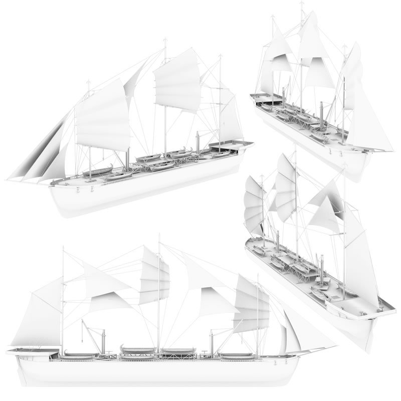 Orc Whaler Ship for Poser by N/A